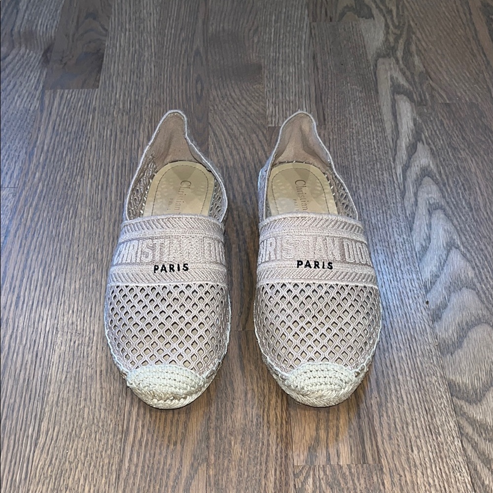 Nude Dior Mesh Espadrilles